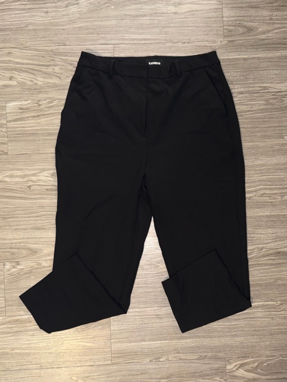 Express Black Cropped Dress Pants - Tailored Ankle Crop